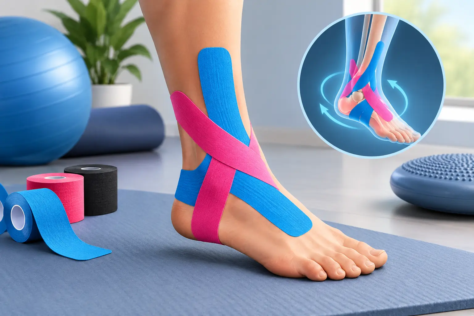 Does Kinesio Taping for Ankle Stability Help?